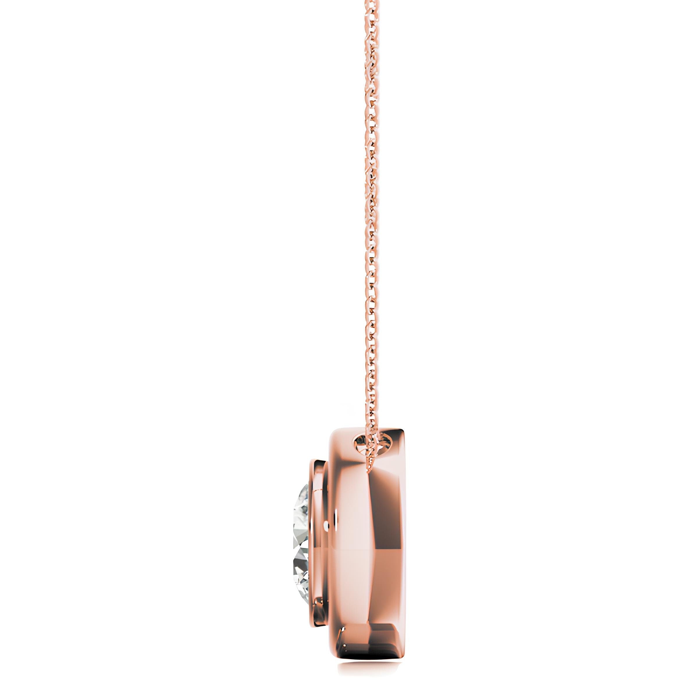 0.25 to 2.00 CTW Lab-Grown Round Diamond Pendant Necklace IGI Certified, 14K Gold Elegant Diamond Jewelry